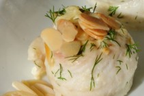 lenguado con salsa de almendras