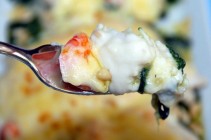 Lenguado gratinado con bechamel