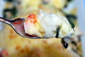 Lenguado gratinado con bechamel