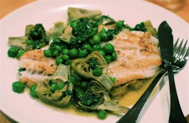 lenguado con verduras