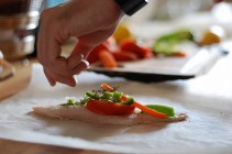 Lenguado en papillote