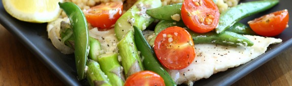 Lenguado Soleé con cuscús de verduras