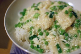 revuelto de lenguado con arroz