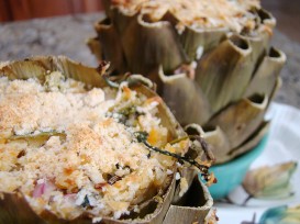 Alcachofas rellenas de Soleé