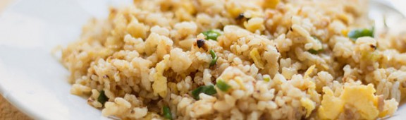 Arroz frito con lenguado Soleé
