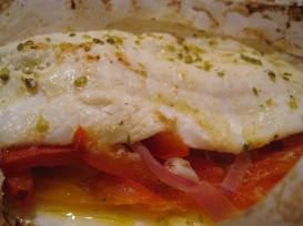 Lenguado Soleé en papillote