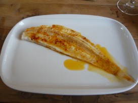 Lenguado Soleé con aceite picante