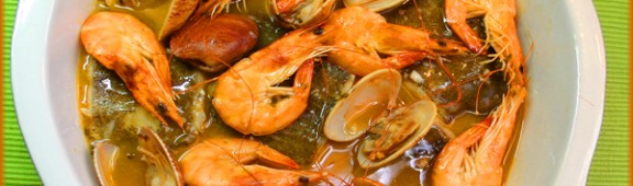 Lenguado con gambas y almejas Soleé Gourmet