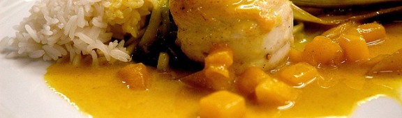 Lenguado Soleé al Curry