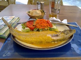 Lenguado Soleé con salsa de Azafrán