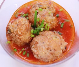 Albóndigas de lenguado Soleé y berberechos