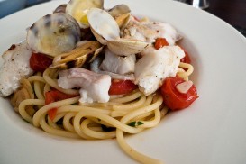 Pasta con lenguado Soleé