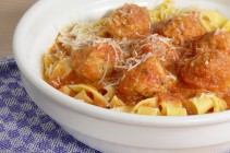 Albóndigas de lenguado soleé con pasta
