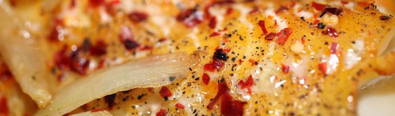 Lenguado picante al horno