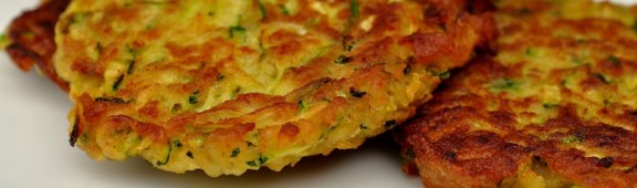 Tortas de lenguado y calabacín