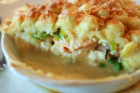 Pastel de lenguado y verdura