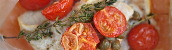 Papillote de lenguado Soleé