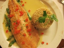 Receta de lenguado Soleé con quinoa