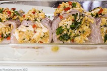 rellenar lenguado con cangrejo