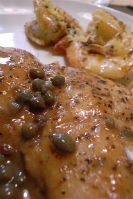 Lenguado Soleé a La meuniere con gambas