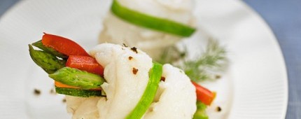 Rollitos de lenguado con verduras